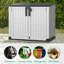 Très grande armoire de rangement pour terrasse et jardin verrouillable 233 gallons pour terrasse et jardin-111993624