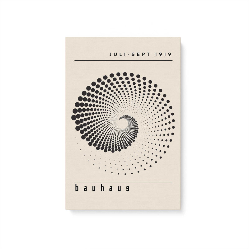 Impression sur toile Bauhaus Revolution optique, H 12 po x l 8 po x P 1,25 po, Toile tendue