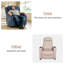 Chenille Power Recliner Chair With Wheels, Adjustable 90°-165° Reclining Sofa With Side Pocket, For Living Room Bedroom-534978464