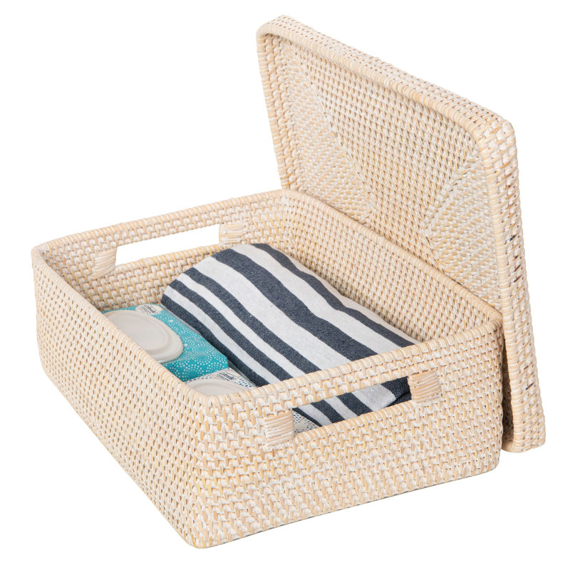 Panier en osier, Blanc