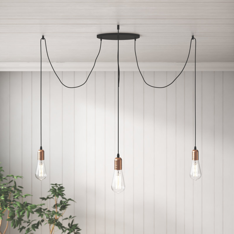 Luminaire suspendu à 3 lumières en grappe Nichol