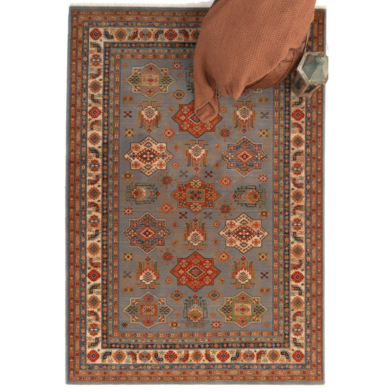 Margalit Wool Oriental Indoor Rug, Rectangle 9' 10" x 13'