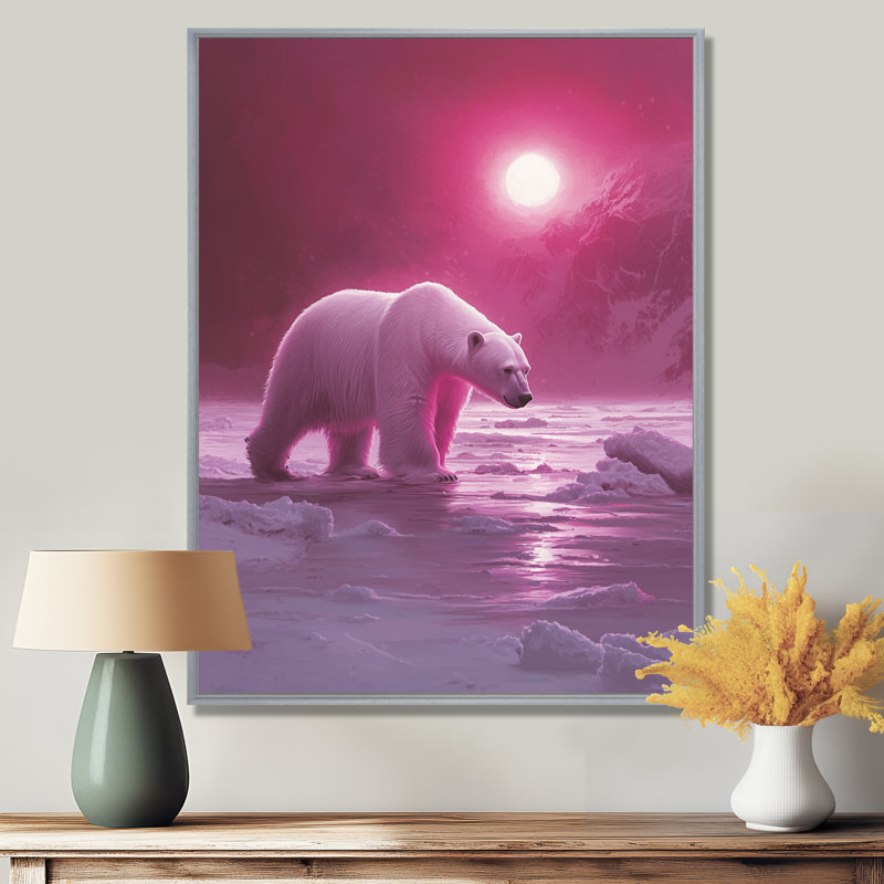 Eccleshall - animaux, art mural sur toile, Argent argent, Impression encadrée flottante, H 32 po x l 16 po