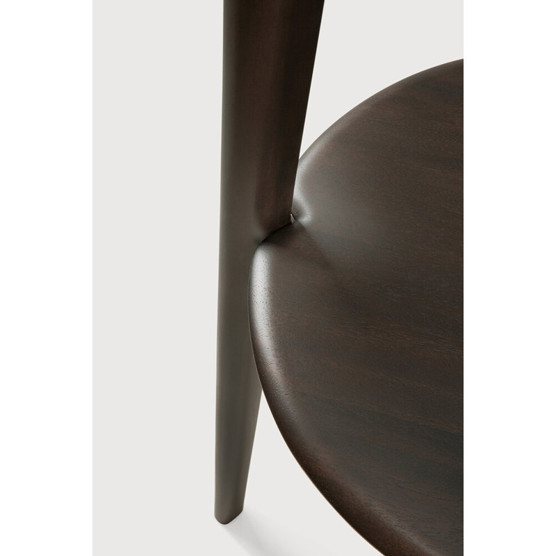 PI Solid Wood 4 - Hook Freestanding Coat Rack, Dark Brown