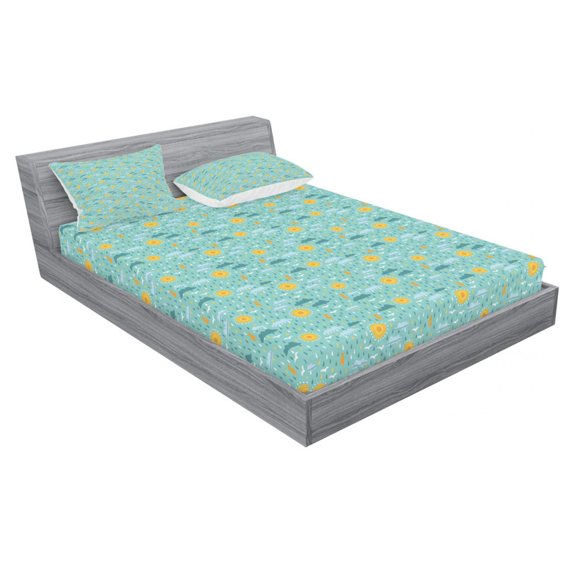 Microfiber Sheet Set, Queen Sheet Set with Fitted Sheet