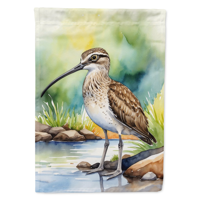 Drapeau de jardin Surfbird Bird, Whimbrel