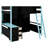 Wood Loft Bed With Desk, Ample Storage Space And Light-1346413593