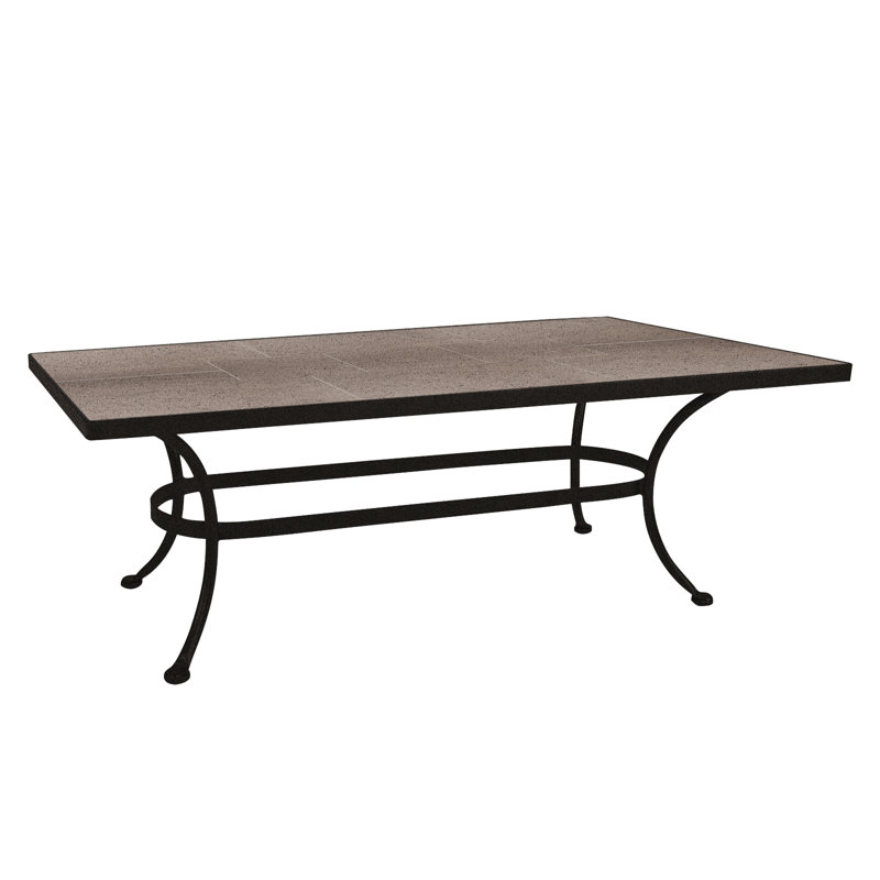 Outdoor Rectangle Coffee Table, Canyon Taupe, Carbon Black