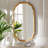 Merthie Baxton Studio Pacino Antique Goldleaf Accent Wall Mirror