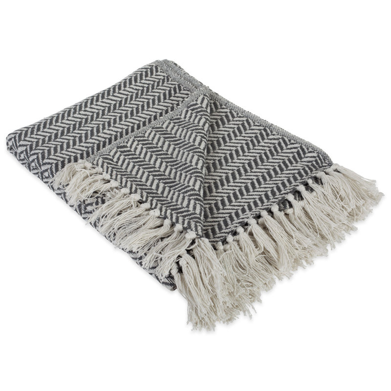 Hand Woven Throw Blanket, Mineral