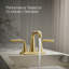 Robinet de lavabo de salle de bain central à deux poignées Tone avec drain de clic, 1,2 gal / min-78553424