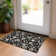 Machine Washable Indoor/Outdoor Chayden ACN1006 Black Rug
