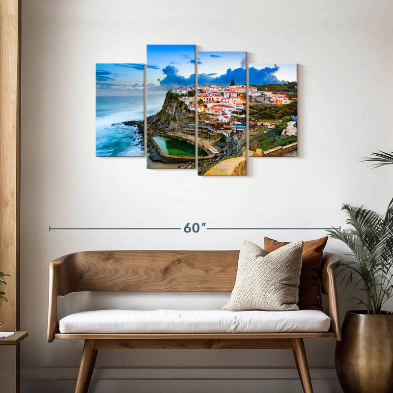 Marchelle Azenhas Do Mar, paysage marin, H 27 po x l 43 po