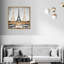 Triple Paris or - Impression sur toile-66813601-66813596