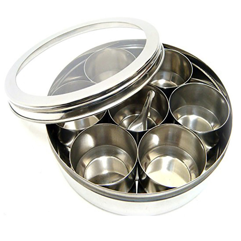 Spice Jars, 7cm H x 19cm W x 19cm D