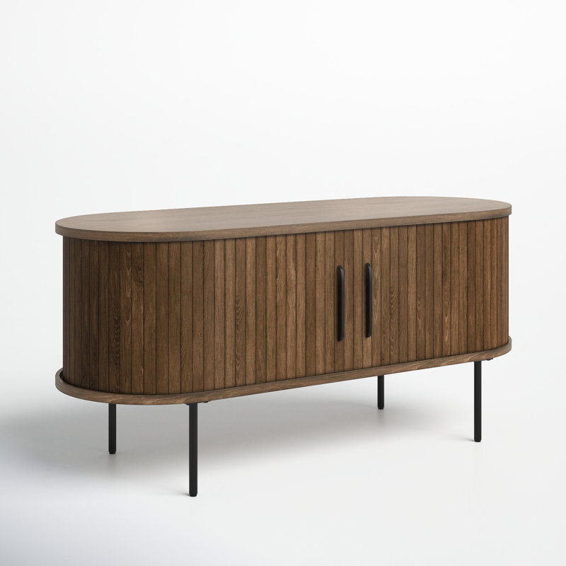 Iris 47.25'' Media Console, Smoked Oak