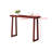 Claude Rectangular Console Table with Shelf – Sleek and Modern Entryway, Hallway, or Sofa Table with Trapezoidal Legs-1619113747