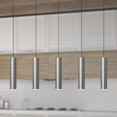 Luminaire suspendu pour îlot de cuisine 5 lumières Nevcivan