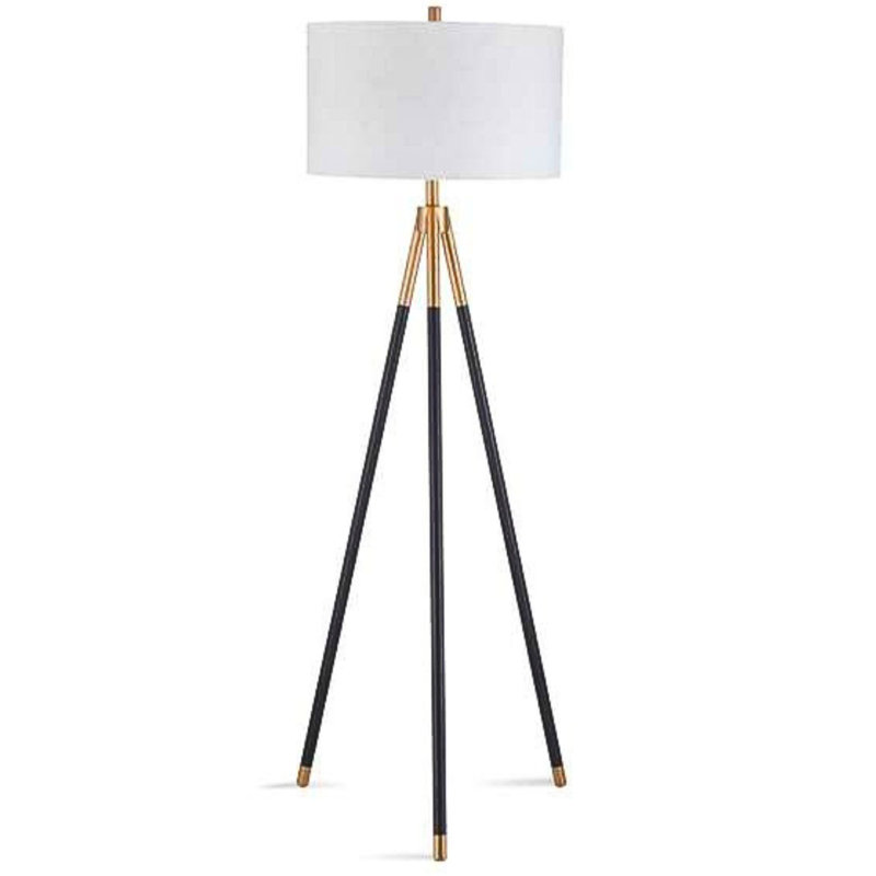 Rowe Tripod Floor Lamp with Drum Shade