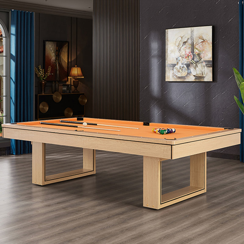 Tables de billard rectangulaires 75,98 "en polyester et bois manufacturé 75,98", H 31,89 po x l 42,91 po x L 75,98 po, Orange