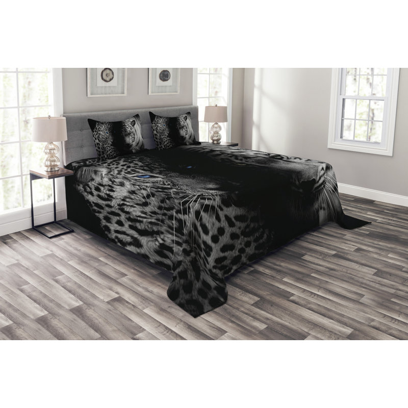Afroditi No Pattern Bedspread with Pillow Shams, 220 x 264 cm