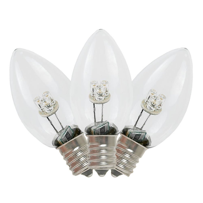 Ampoule led en verre del c7, Blanc chaud