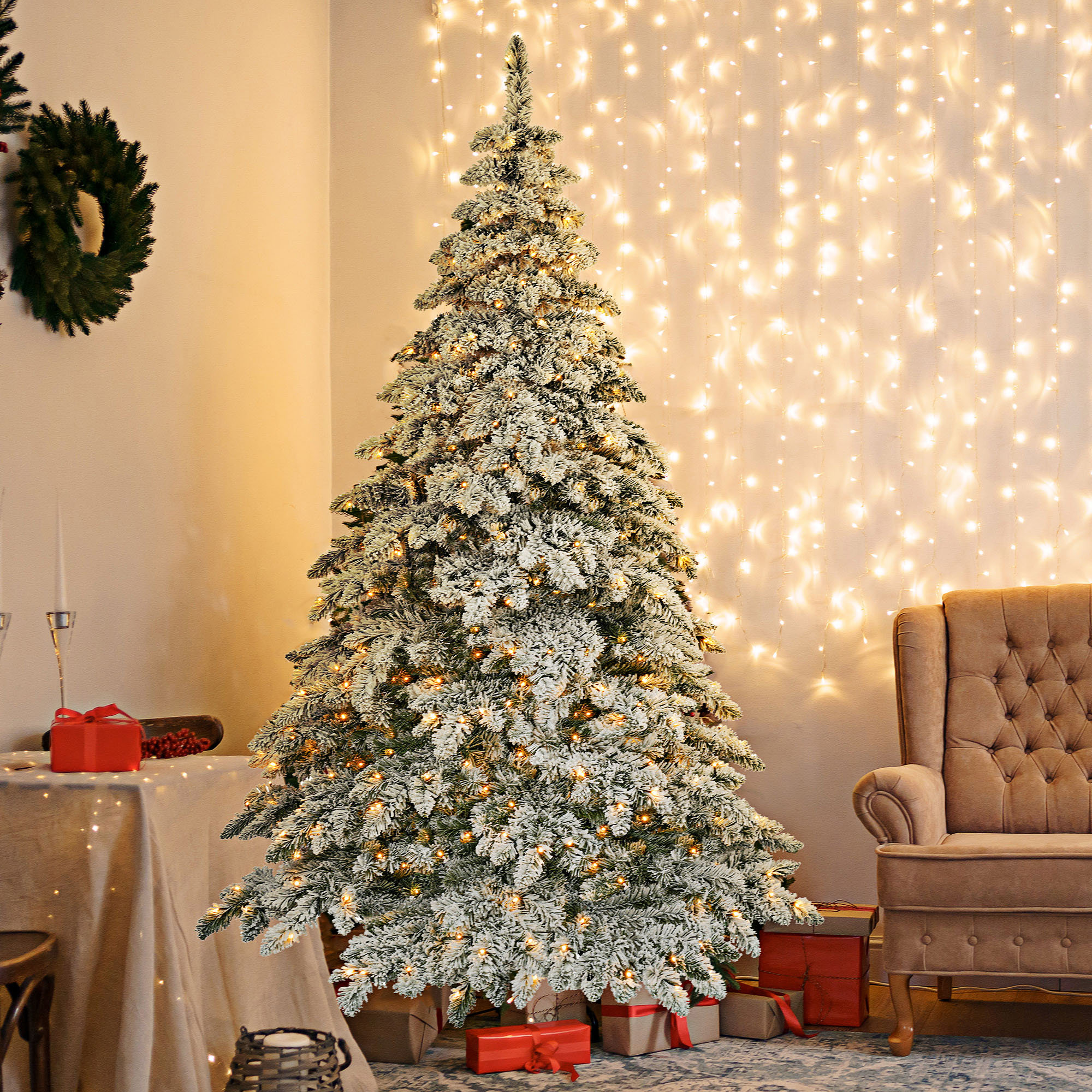 The Holiday Aisle® Hanyue 90' Lighted Fir Christmas Tree | Wayfair