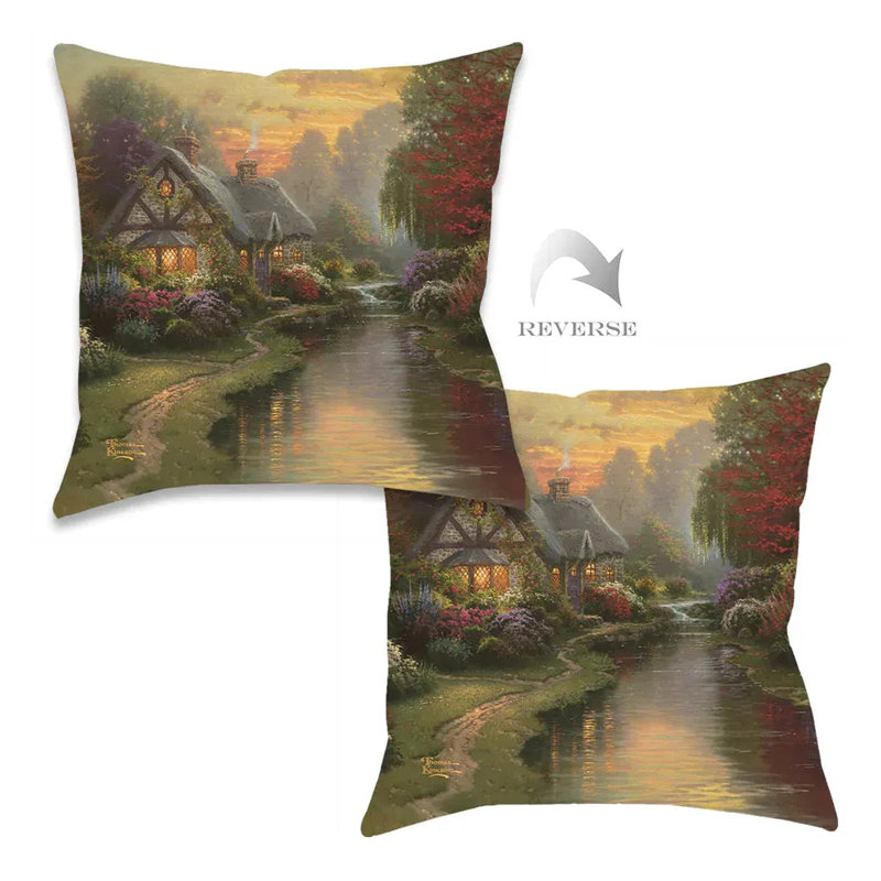 Coussin décoratif Thomas Kinkade A Quiet Evening