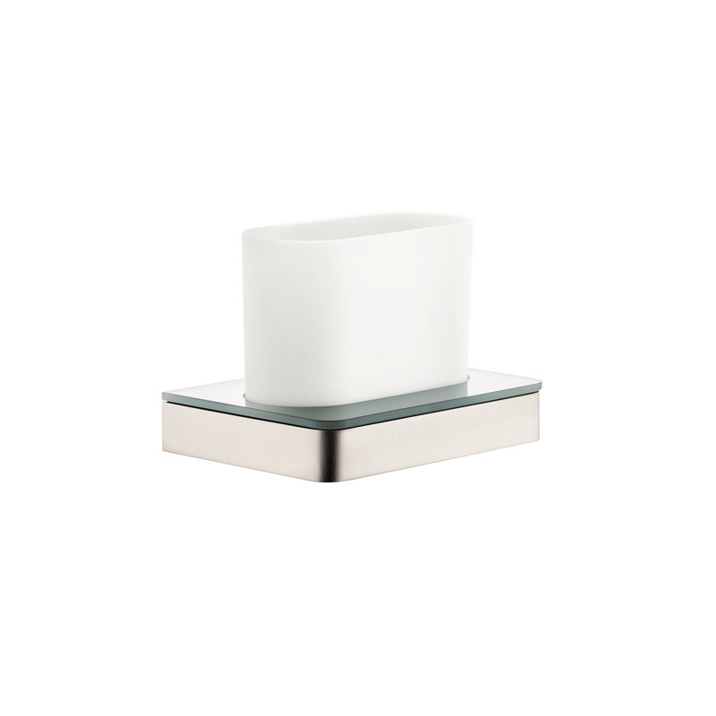 AXOR Universal Softsquare Tumbler, Brushed Nickel