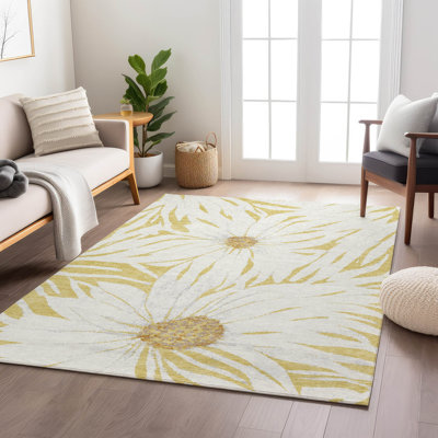 Tapis floral intérieur / extérieur lavable à la machine Oliveras ACN2263