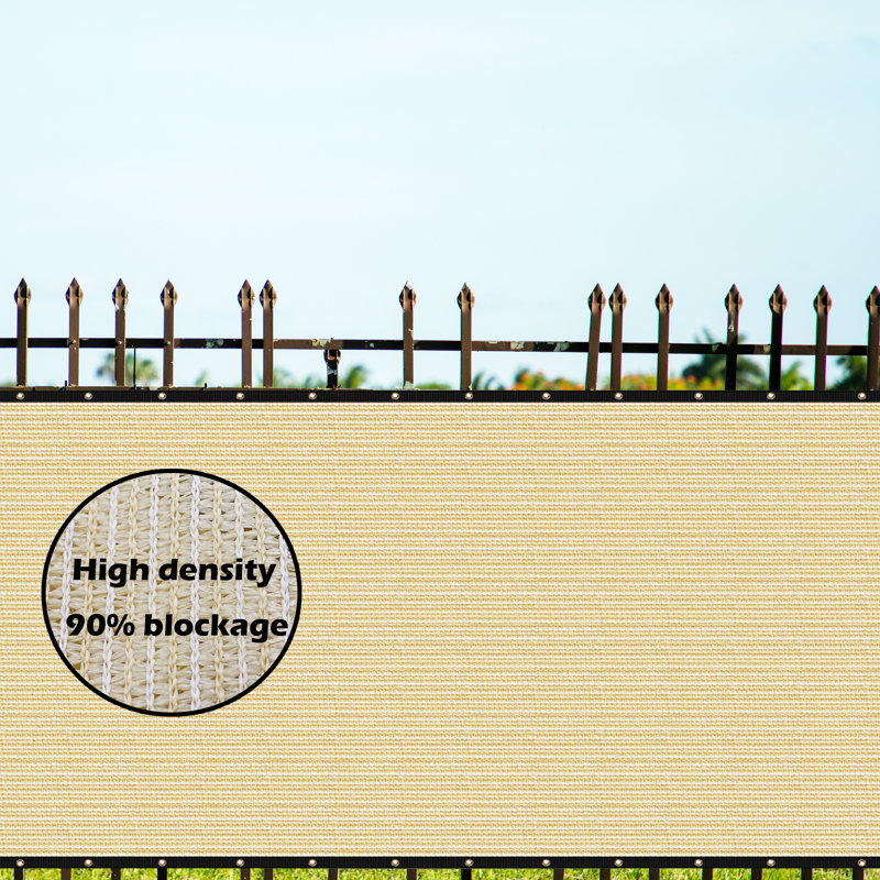 6 ft. H x 50 ft. W Composite Privacy Screen, Sand