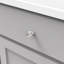 Poignée ronde Midwood - bouton d'armoire en nickel satiné de 1 po de diamètre Midway - Quincaillerie contemporaine pour tiroirs et armoires-116641520-21357276