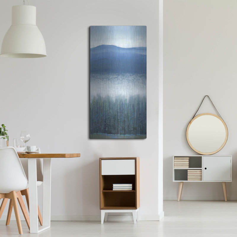 «Valley Fog II» par Tim O'Toole, art mural en métal, 24 po x 48 po