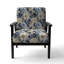 Chaise d'appoint florale Cobalt-6885781
