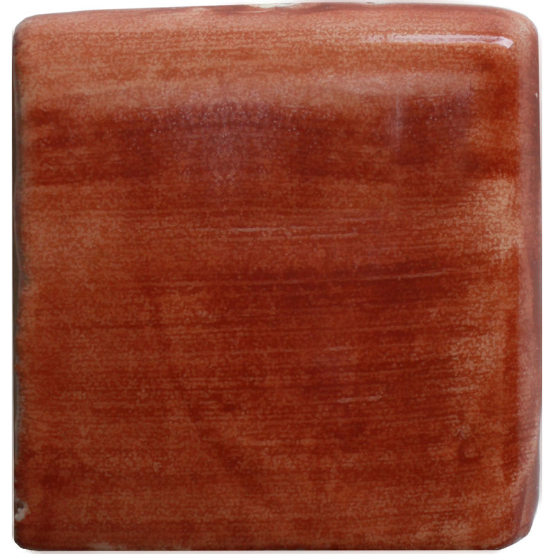 9pcs TalaMex Mexican Clay Talavera Bullnose, 2" W x 2" L, Terracotta