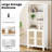 Tall With 5 Tier Wooden Shelves,  For Stylish And Functional Storage In Any Room-639138533