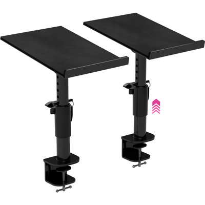 Liquid Stands Studio Monitor Stands  Music Studio Desktop Speaker Stands  12x9 Clampon Adjustable Monitor Speaker Stands for Music Studio Desk Spea