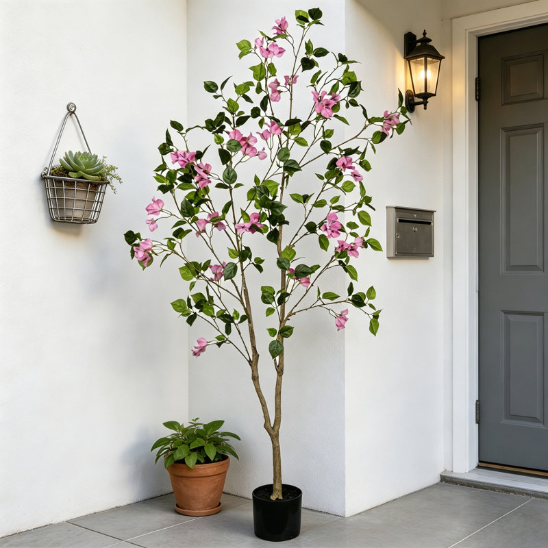 Arbre artificiel artificiel 60,03 pouces Bougainvillea