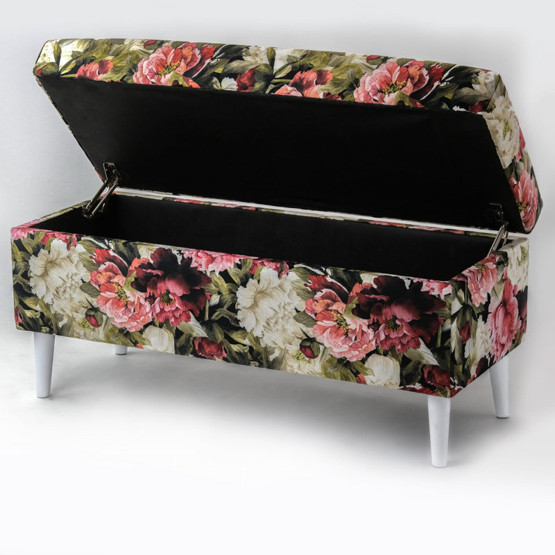 Padillo Polyester Upholstered Storage Bench, H47 x W120 x D30cm