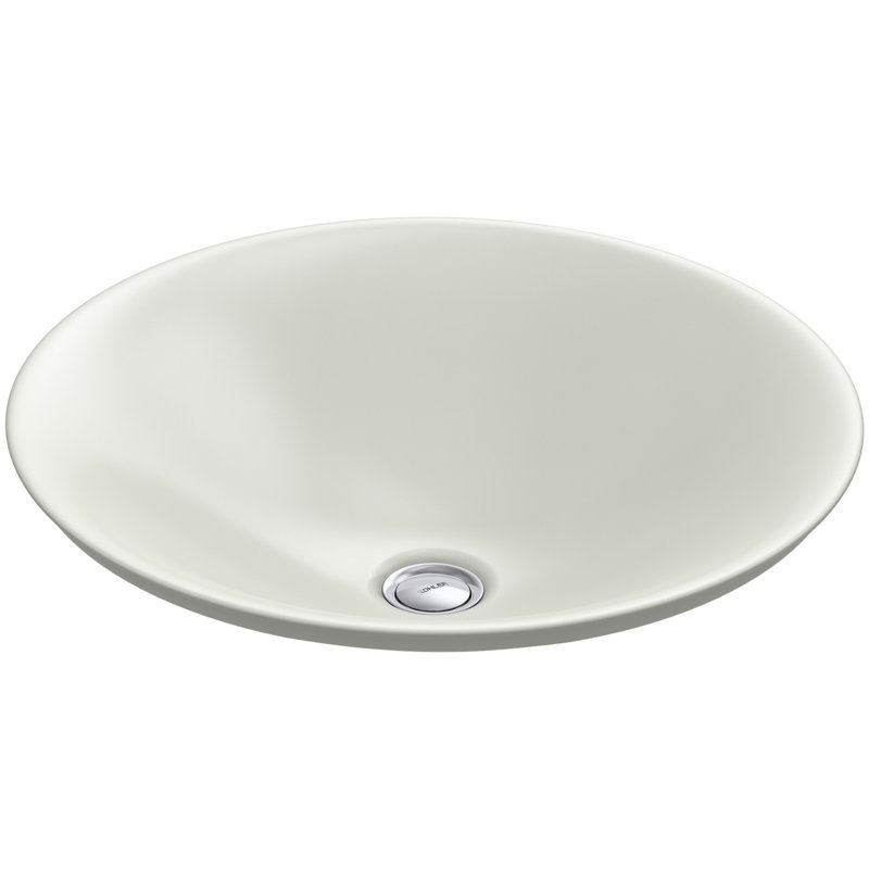 Carillon Circular Vessel Bathroom Sink, Dune
