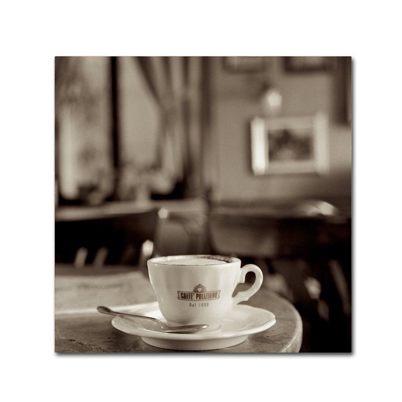 «Toscane Caffe IV» par Alan Blaustein, reproduction de photo sur toile tendue, H 18 po x l 18 po x P 2 po