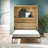 Makassar Murphy Bed with Gallery Shelf & Touch Sensor LED Lighting-92718668-92762956