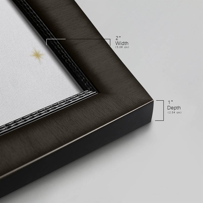 Toile encadrée Glory Premium - prête à être accrochée, Toile encadrée noire à coins fermés, H 25 po x l 45 po x P 1 po