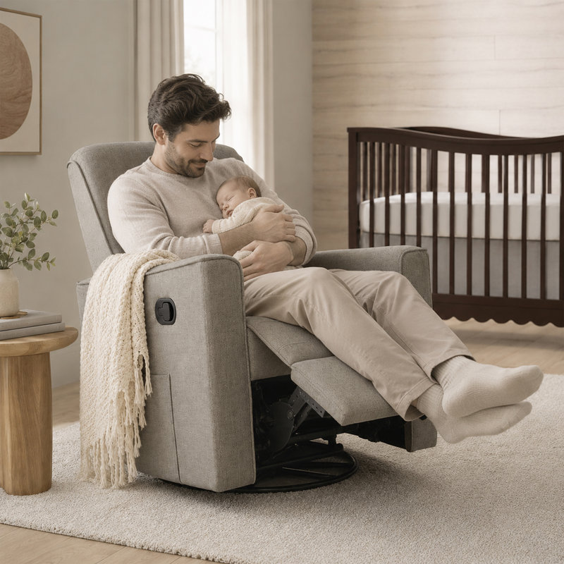 Evolur Raleigh Basic Glider |Recliner| Rocker