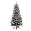 Realistic Spruce Flocked Christmas Tree with Lights-613183739