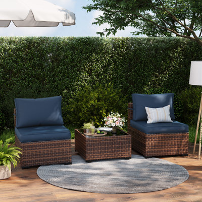 Wicker Outdoor Patio Sofa Set