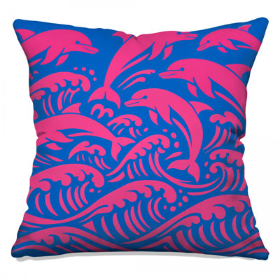 Coussins Dolphins Waves