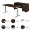 Ensemble de bureau pour travailler debout 4 pièces Studio C-109767751