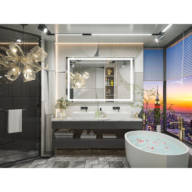 Miroir de salle de bain Martrez, 40 po x 32 po