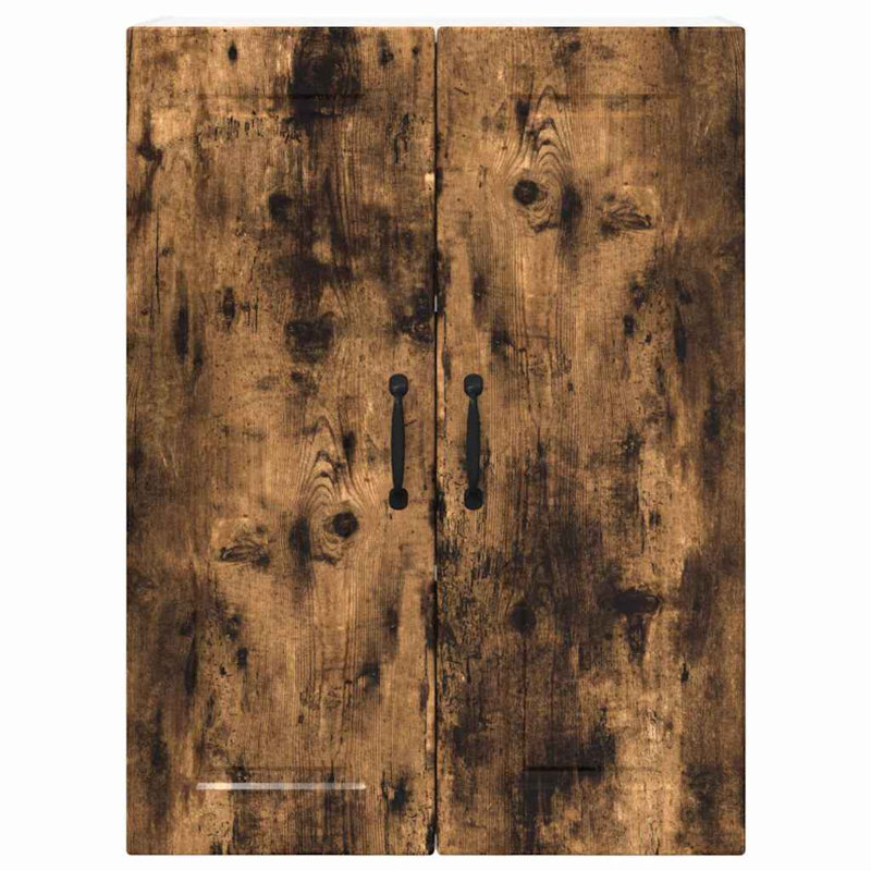 Vidaxl Kitchen Wall Cabinet With Shelf Grey Sonoma 60 X 31 X 80 Cm, 80cm H x 60cm W x 31cm D, Smoked Oak